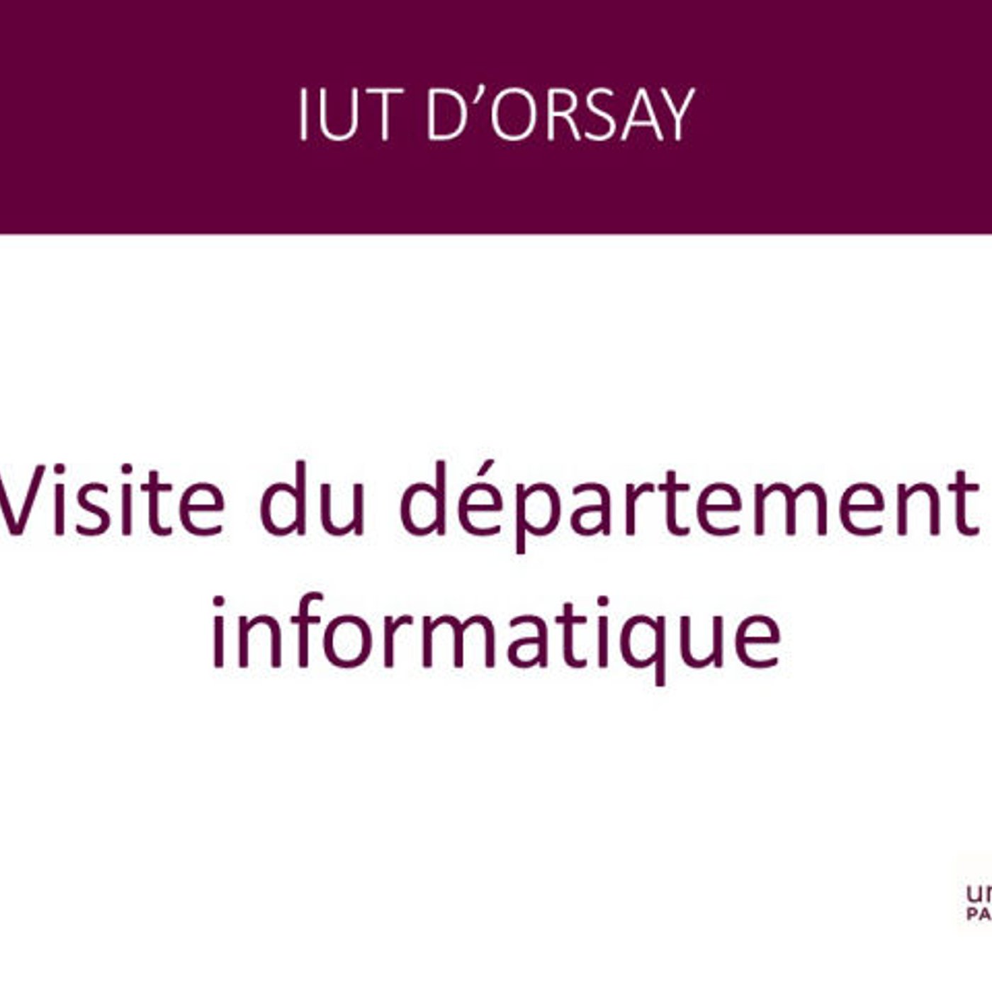 IUT d'Orsay- département informatique  episode artwork